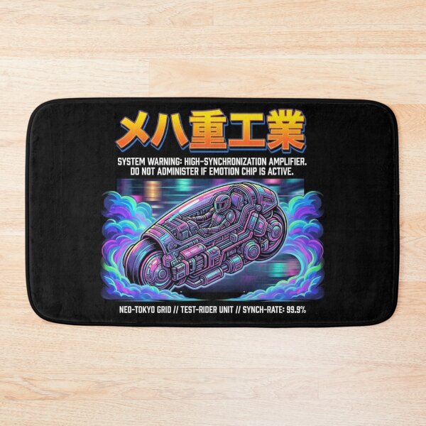 Item preview, MEHA Heavy Industries Cyberpunk Bike T-Shirt // Hackable QR Code designed and sold by YunsCozyCorner.