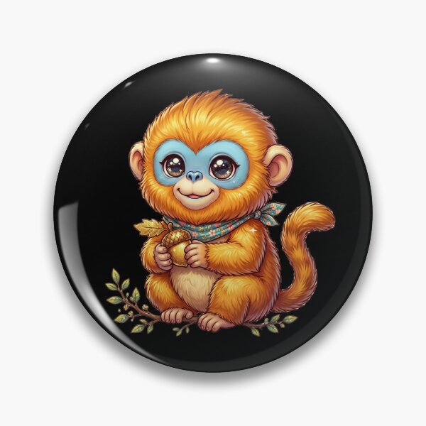 Item preview, Golden Snub-Nosed Monkey Cute Kawaii designed and sold by redsharkuk.