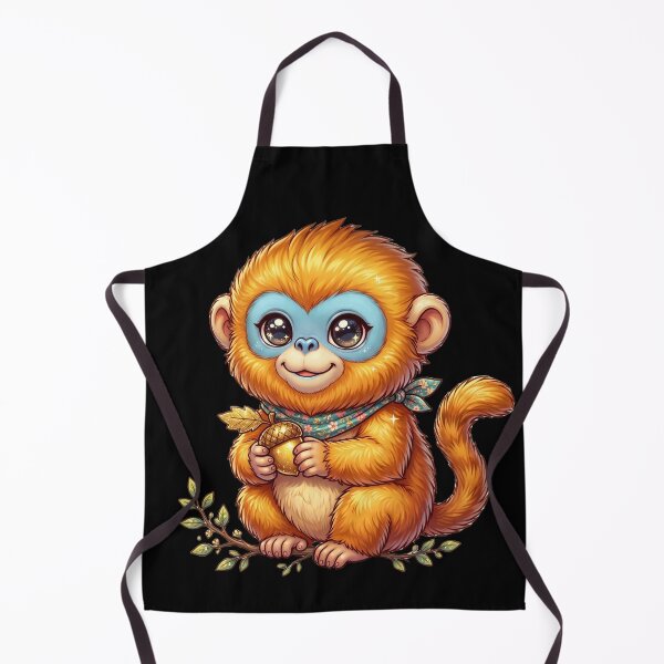Item preview, Golden Snub-Nosed Monkey Cute Kawaii designed and sold by redsharkuk.