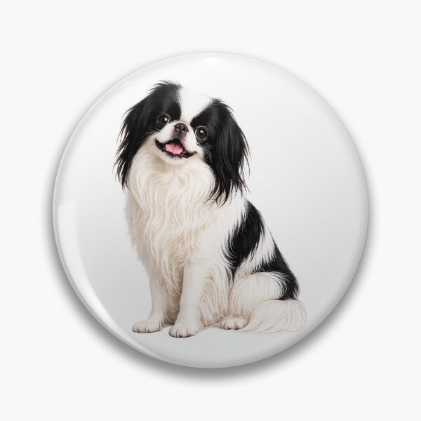 Item preview, Japanese Chin Dog White and Black designed and sold by BackgroundND.