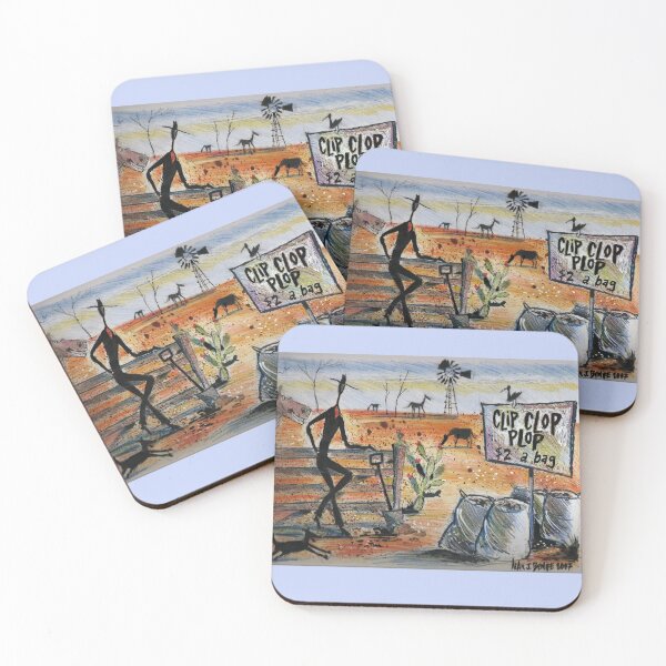 Item preview, Australian Outback Stockman Rustic Farm Landscape designed and sold by Al Benge - NZ & Australian Art.