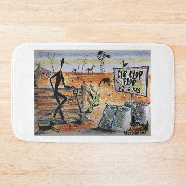 Item preview, Australian Outback Stockman Rustic Farm Landscape designed and sold by Al Benge - NZ & Australian Art.