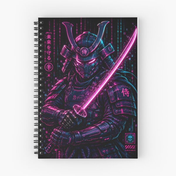 Item preview, Cyber Samurai Synthwave Neon Cyberpunk Katana Warrior designed and sold by ROGK.