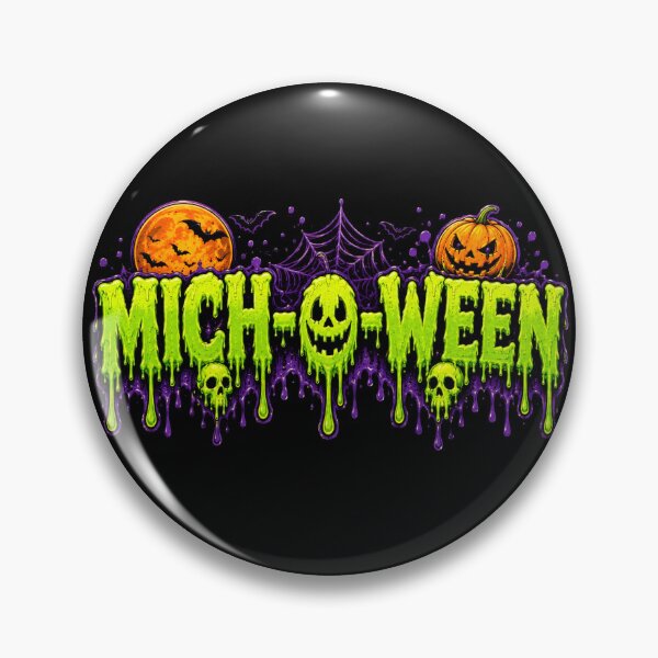 Item preview, Michigan Halloween MICH-O-WEEN design trick or treat designed and sold by LoneTide.