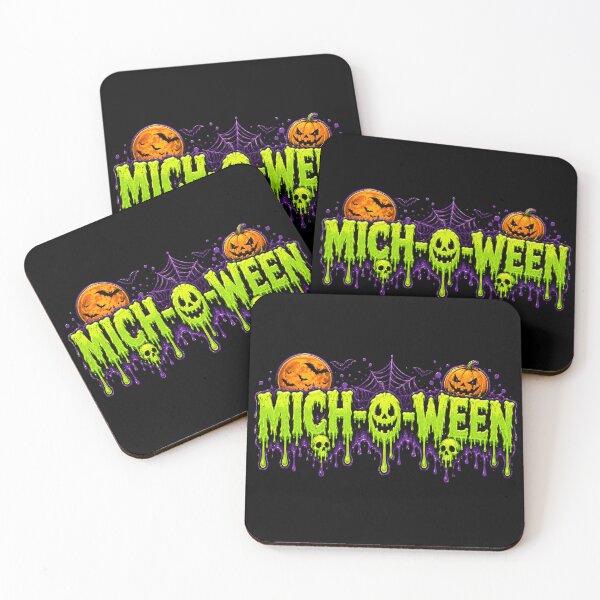 Item preview, Michigan Halloween MICH-O-WEEN design trick or treat designed and sold by LoneTide.