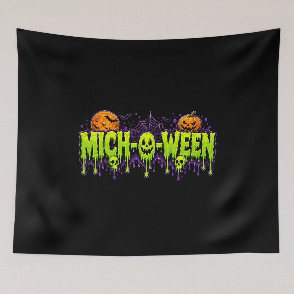 Item preview, Michigan Halloween MICH-O-WEEN design trick or treat designed and sold by LoneTide.