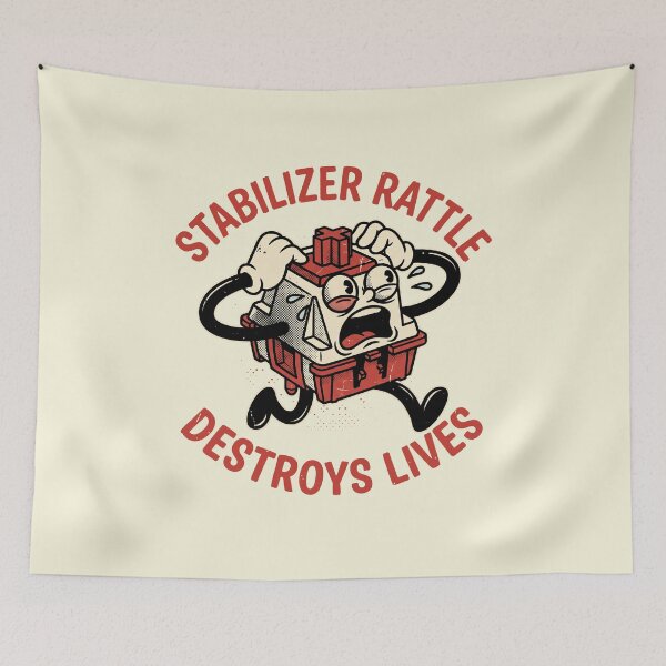 Item preview, Stabilizer Rattle Destroys Lives Retro Cartoon Switch designed and sold by AdyKurniawan.