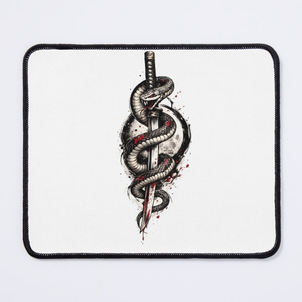 Item preview, Snake Wrapped Around Katana designed and sold by senet-shop.