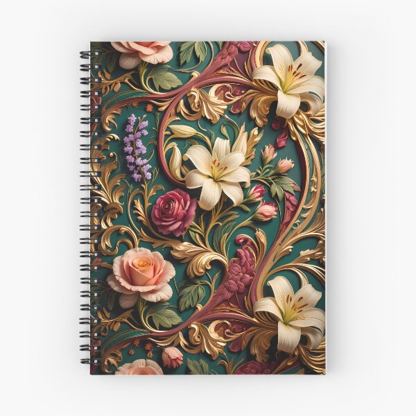 Item preview, Luxury Art Nouveau Floral Pattern with Roses and Lilies designed and sold by jo-e-basta.
