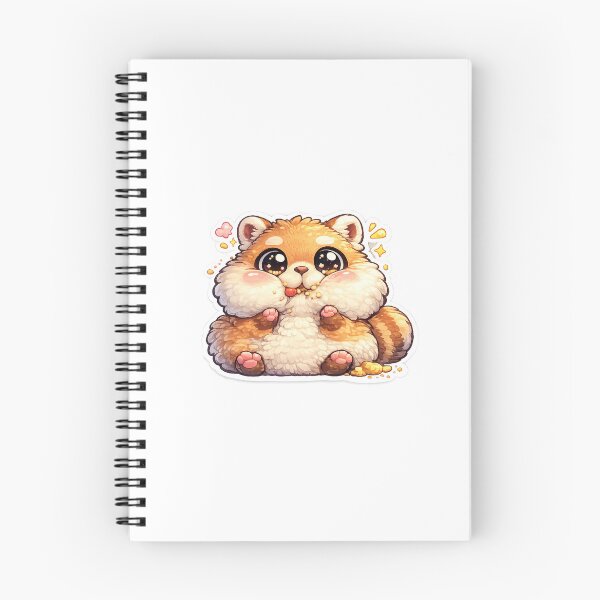 Item preview, Cute Fluffy White Hamster Kawaii Sticker designed and sold by Kulbeerdesign.