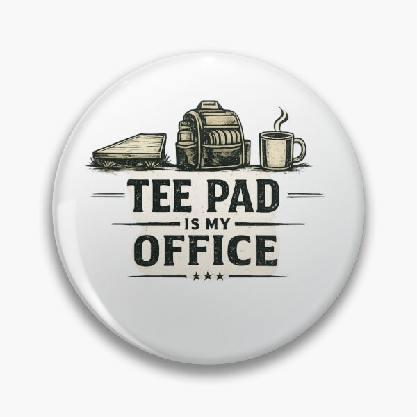 Item preview, Tee Pad Is My Office Disc Golf Tee Pad designed and sold by InkRoot01.