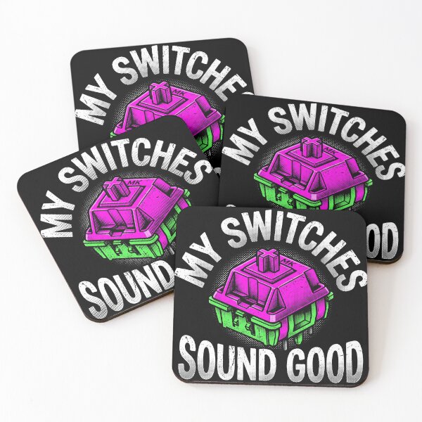 Item preview, My Switches Sound Good Neon Mechanical Keyboard designed and sold by AdyKurniawan.