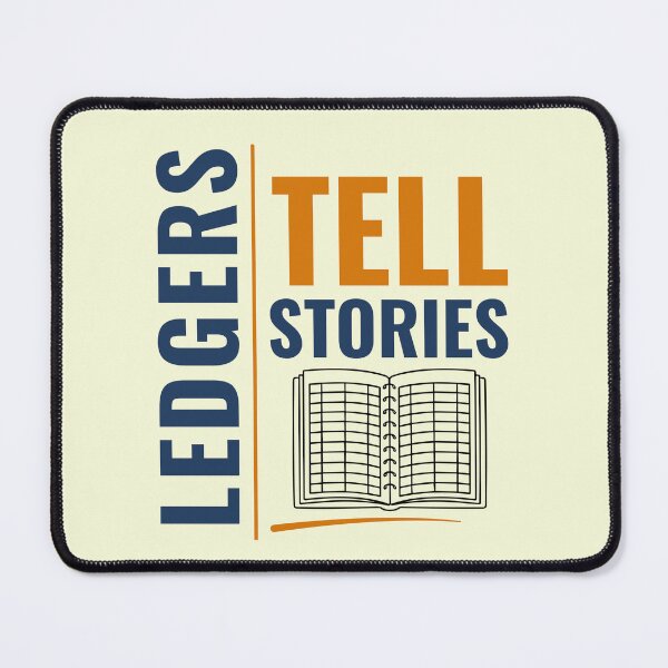 Item preview, Ledgers Tell Stories | Modern Bookkeeping Typography Shirt | Accountant & Finance Gift designed and sold by FCA SIR MERCH .