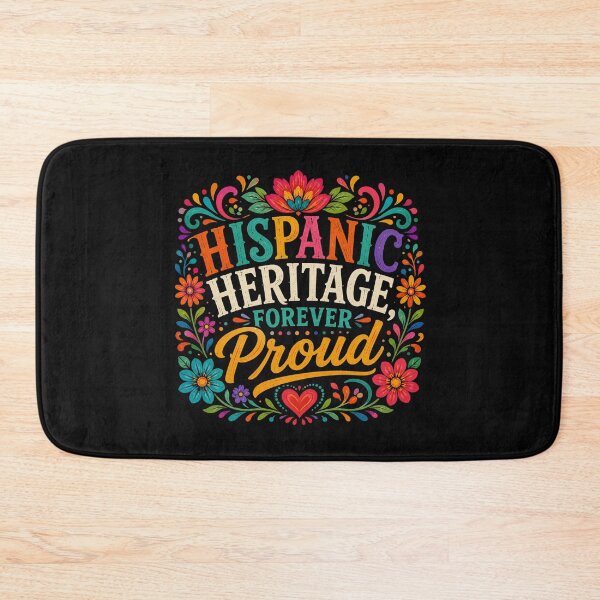 Item preview, Hispanic Heritage Forever Proud Floral Typography | Colorful Latin Culture Pride Design designed and sold by RJACreative.