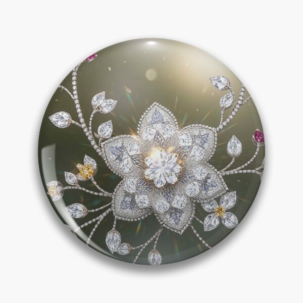 Item preview, Luxury Floral Diamond Garden Necklace Design designed and sold by MFMart.