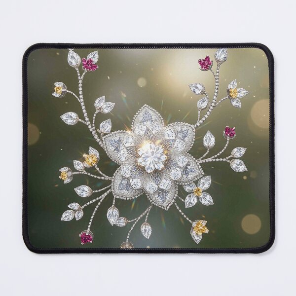 Item preview, Luxury Floral Diamond Garden Necklace Design designed and sold by MFMart.