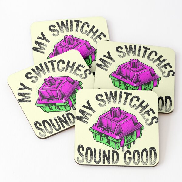 Item preview, My Switches Sound Good Neon Mechanical Keyboard designed and sold by AdyKurniawan.