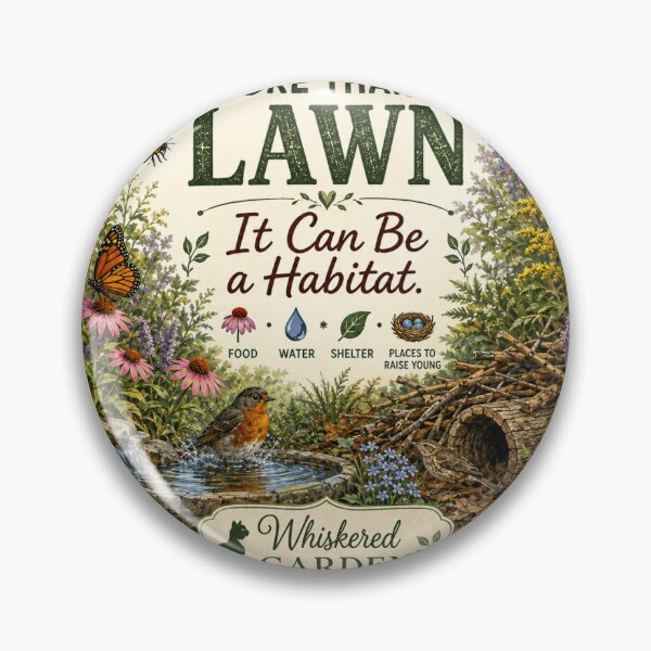 Item preview, A Yard Is More Than a Lawn – Wildlife Habitat Garden designed and sold by Whiskered Garden Studio.