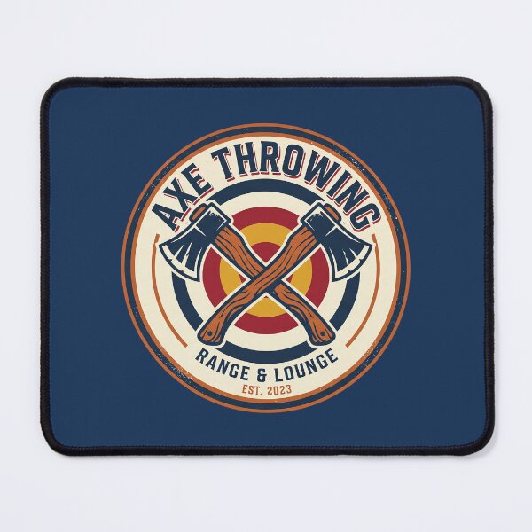 Item preview, Axe Throwing Range Lounge Retro Vintage Crossed Axes Emblem designed and sold by KiwiRider.