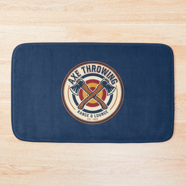 Item preview, Axe Throwing Range Lounge Retro Vintage Crossed Axes Emblem designed and sold by KiwiRider.