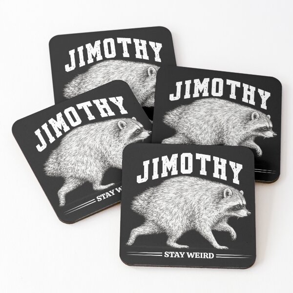 Item preview, Jimothy Raccoon Stay Weird Vintage Meme Art for Wildlife & Internet Humor Fans designed and sold by Teetreasure2.