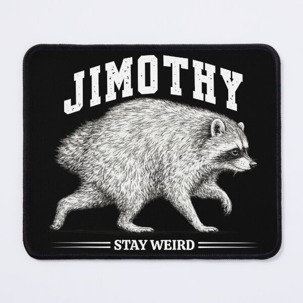 Item preview, Jimothy Raccoon Stay Weird Vintage Meme Art for Wildlife & Internet Humor Fans designed and sold by Teetreasure2.