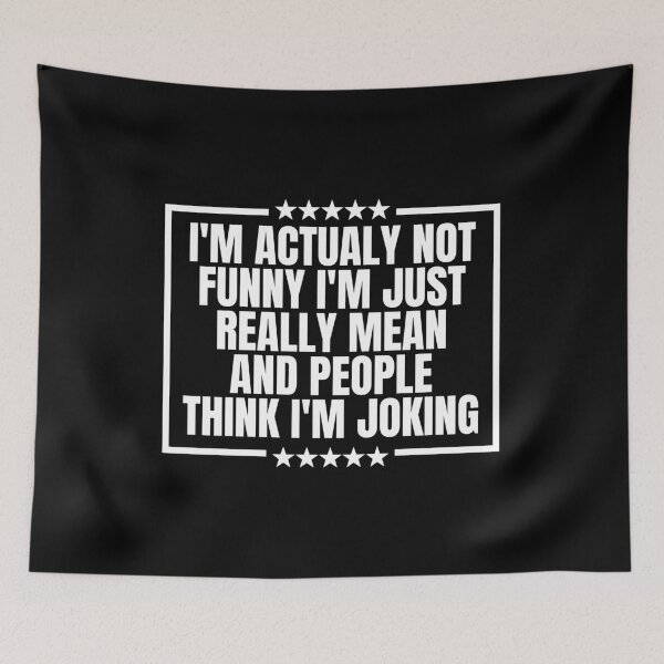 Item preview, I'm actually not funny - sarcastic phrases designed and sold by Dondonmart.