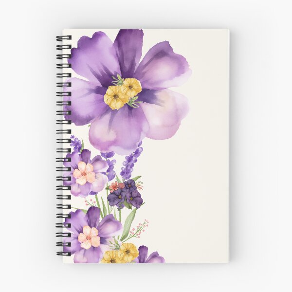 Item preview, Watercolor purple Floral bouquet designed and sold by Designova10.