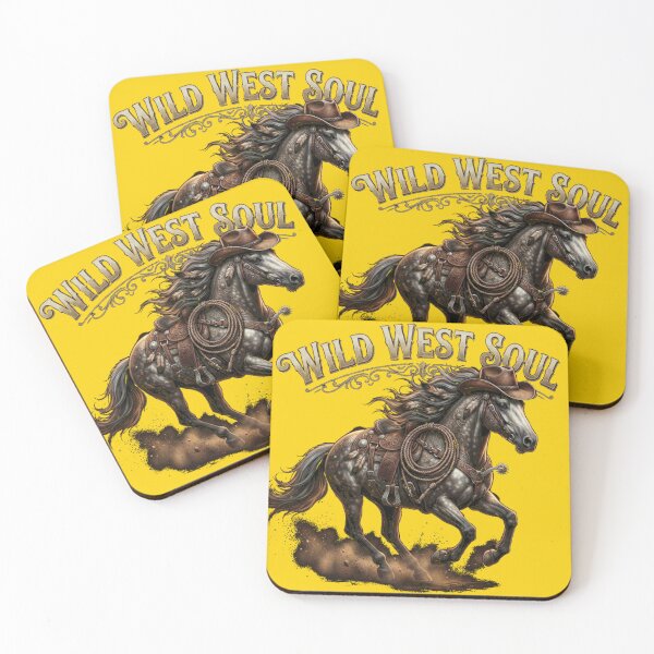 Item preview, Wild West Soul Galloping Horse Cowboy Western Spirit Art designed and sold by Evelashop.