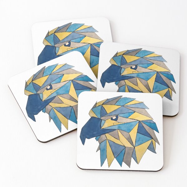 Item preview, Low Poly style Geometric Eagle in watercolor designed and sold by SuperMama1973.