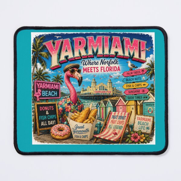 Item preview, Yarmiami Where Norfolk Meets Florida Funny Great Yarmouth Travel Design designed and sold by Hornace88studio.