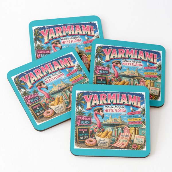 Item preview, Yarmiami Where Norfolk Meets Florida Funny Great Yarmouth Travel Design designed and sold by Hornace88studio.