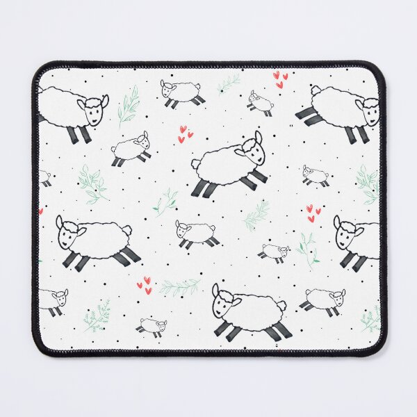 Item preview, Cute Hand Drawn Fluffy Sheep Repeat Pattern designed and sold by Boy and Belugee.