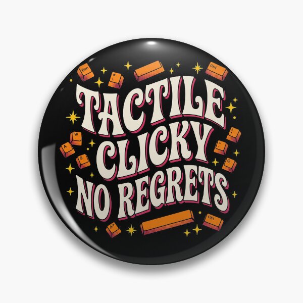 Item preview, Retro Tactile Clicky No Regrets Mechanical Keyboard designed and sold by AdyKurniawan.