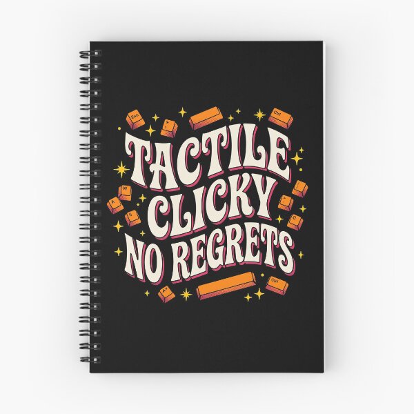 Item preview, Retro Tactile Clicky No Regrets Mechanical Keyboard designed and sold by AdyKurniawan.