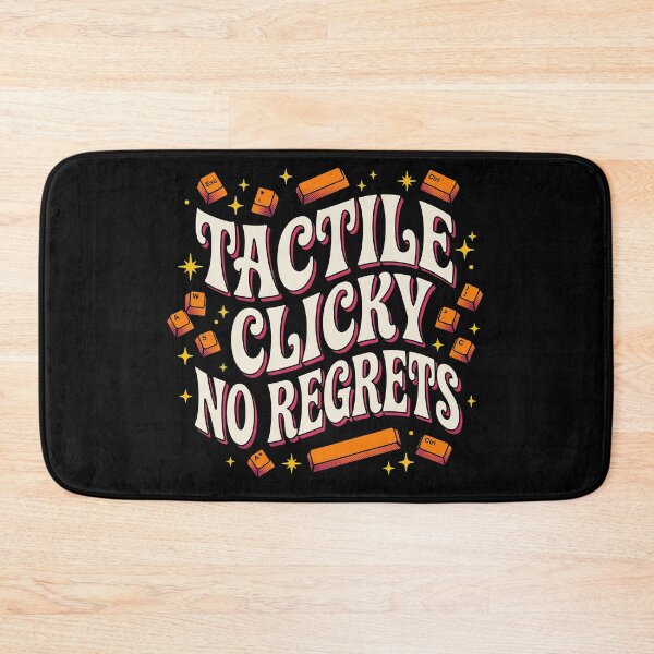 Item preview, Retro Tactile Clicky No Regrets Mechanical Keyboard designed and sold by AdyKurniawan.