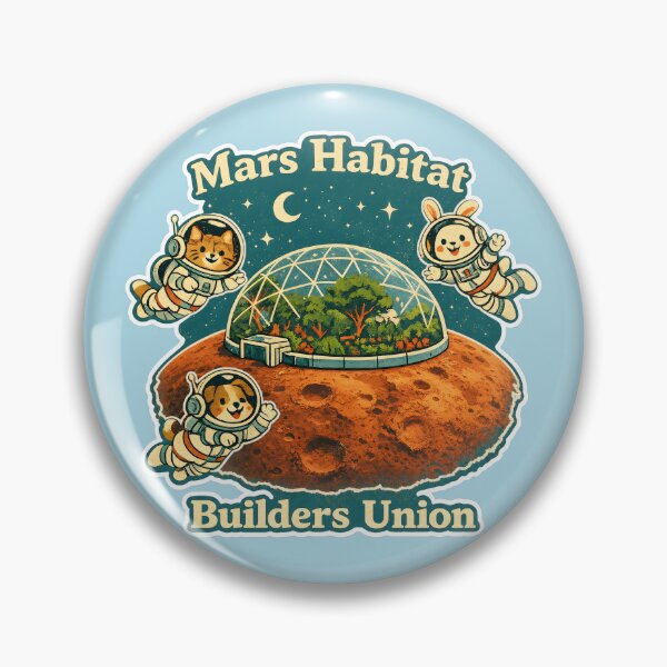 Item preview, Mars Habitat - Cute Retro Animal Astronauts  designed and sold by radiogalaxy.