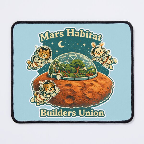 Item preview, Mars Habitat - Cute Retro Animal Astronauts designed and sold by radiogalaxy.