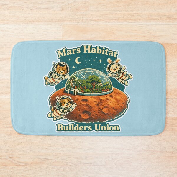 Item preview, Mars Habitat - Cute Retro Animal Astronauts  designed and sold by radiogalaxy.
