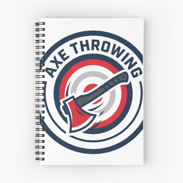 Item preview, Axe Throwing Bullseye Target Spinning Axe Sport Crest Emblem designed and sold by KiwiRider.