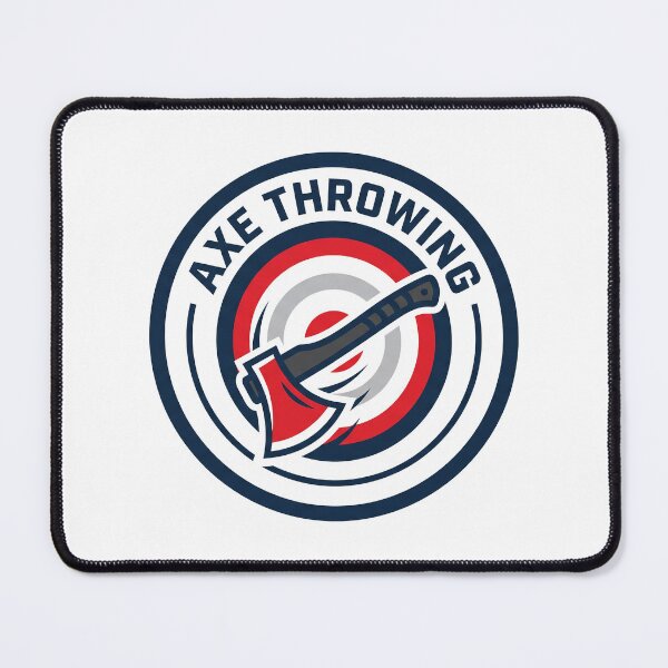 Item preview, Axe Throwing Bullseye Target Spinning Axe Sport Crest Emblem designed and sold by KiwiRider.