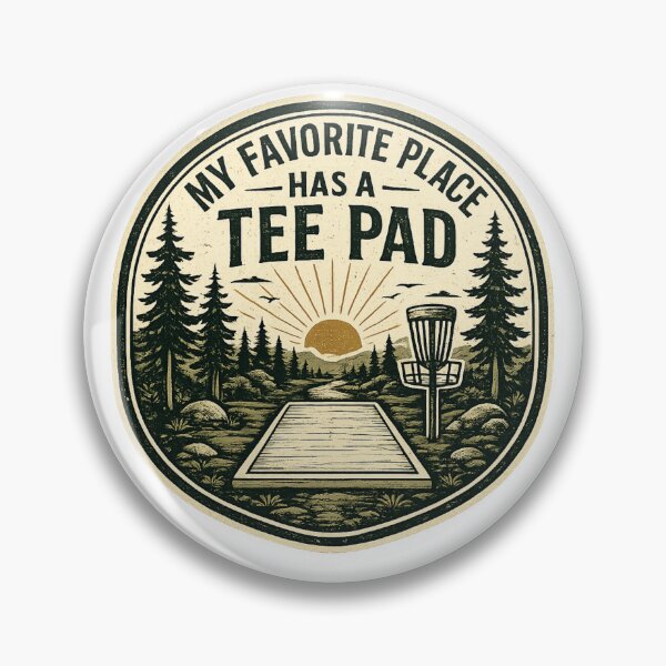 Item preview, My Favorite Place Has A Tee Pad Disc Golf Tee Pad designed and sold by InkRoot01.