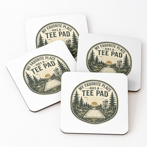Item preview, My Favorite Place Has A Tee Pad Disc Golf Tee Pad designed and sold by InkRoot01.