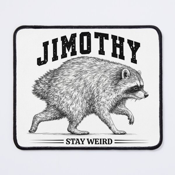 Item preview, Jimothy Raccoon Stay Weird Vintage Meme Art for Wildlife & Internet Humor Fans designed and sold by Teetreasure2.