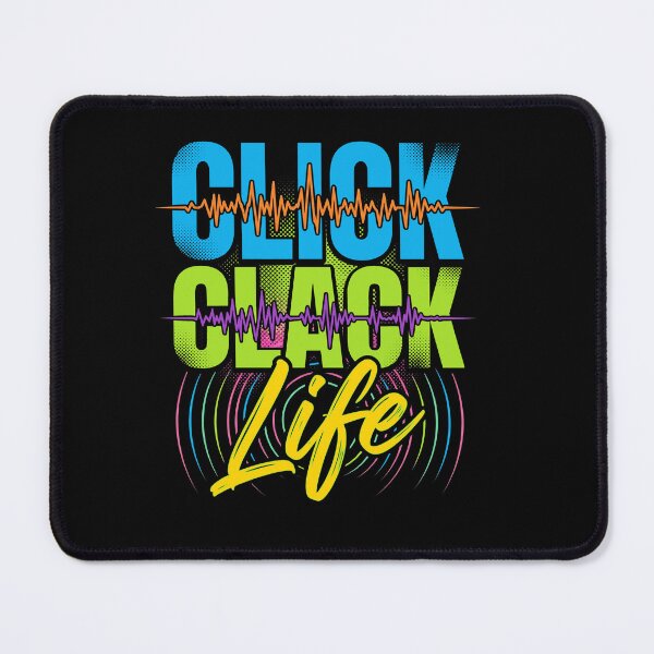 Item preview, Retro Neon Click Clack Life Soundwave Mechanical Keyboard designed and sold by AdyKurniawan.