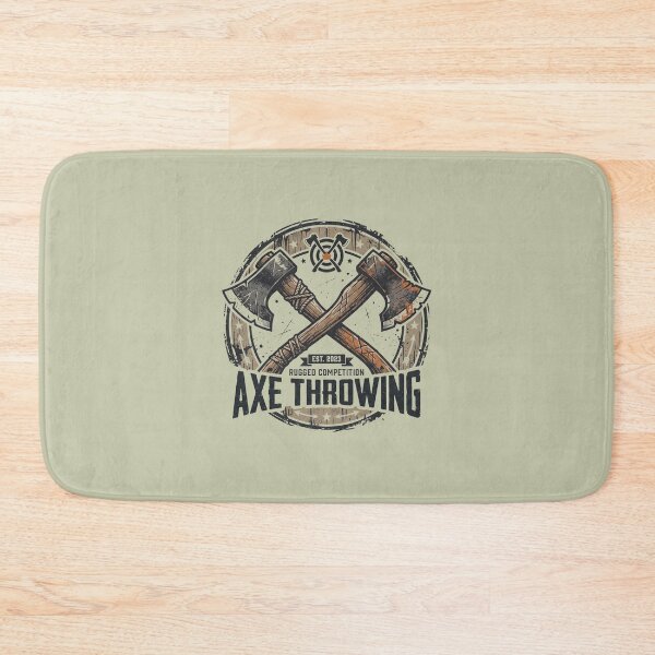 Item preview, Axe Throwing Rugged Competition Vintage Crossed Axes Emblem designed and sold by KiwiRider.
