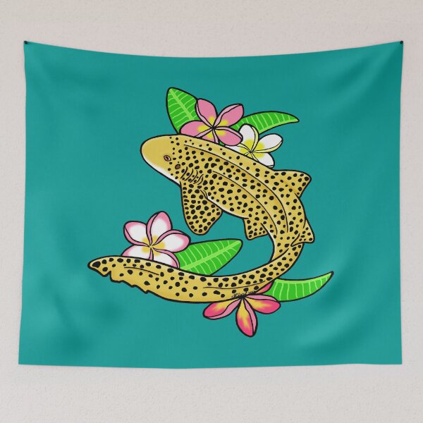 Item preview, Zebra Shark Floral designed and sold by sharkbait83.