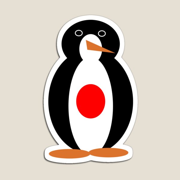 Aperçu de l'œuvre Mme Pingouin du Japon – Joli motif de pingouin aux couleurs du drapeau japonais créée et vendue par AuntieShoe.
