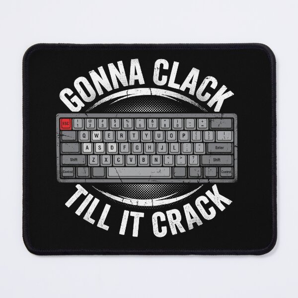 Item preview, Gonna Clack Till It Crack Vintage Mechanical Keyboard 60 Percent designed and sold by AdyKurniawan.