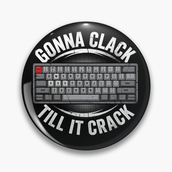 Item preview, Gonna Clack Till It Crack Vintage Mechanical Keyboard 60 Percent designed and sold by AdyKurniawan.